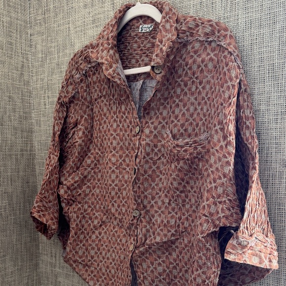 Free People Rust Patterned Intimates Set - Picture 2 of 3